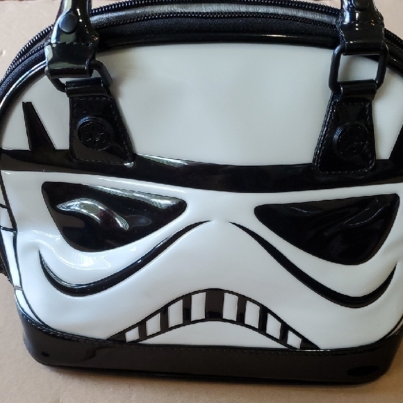 Star Wars Loungefly STORM TROOPER Black and White Mini Bag NWOT - Picture 13 of 14
